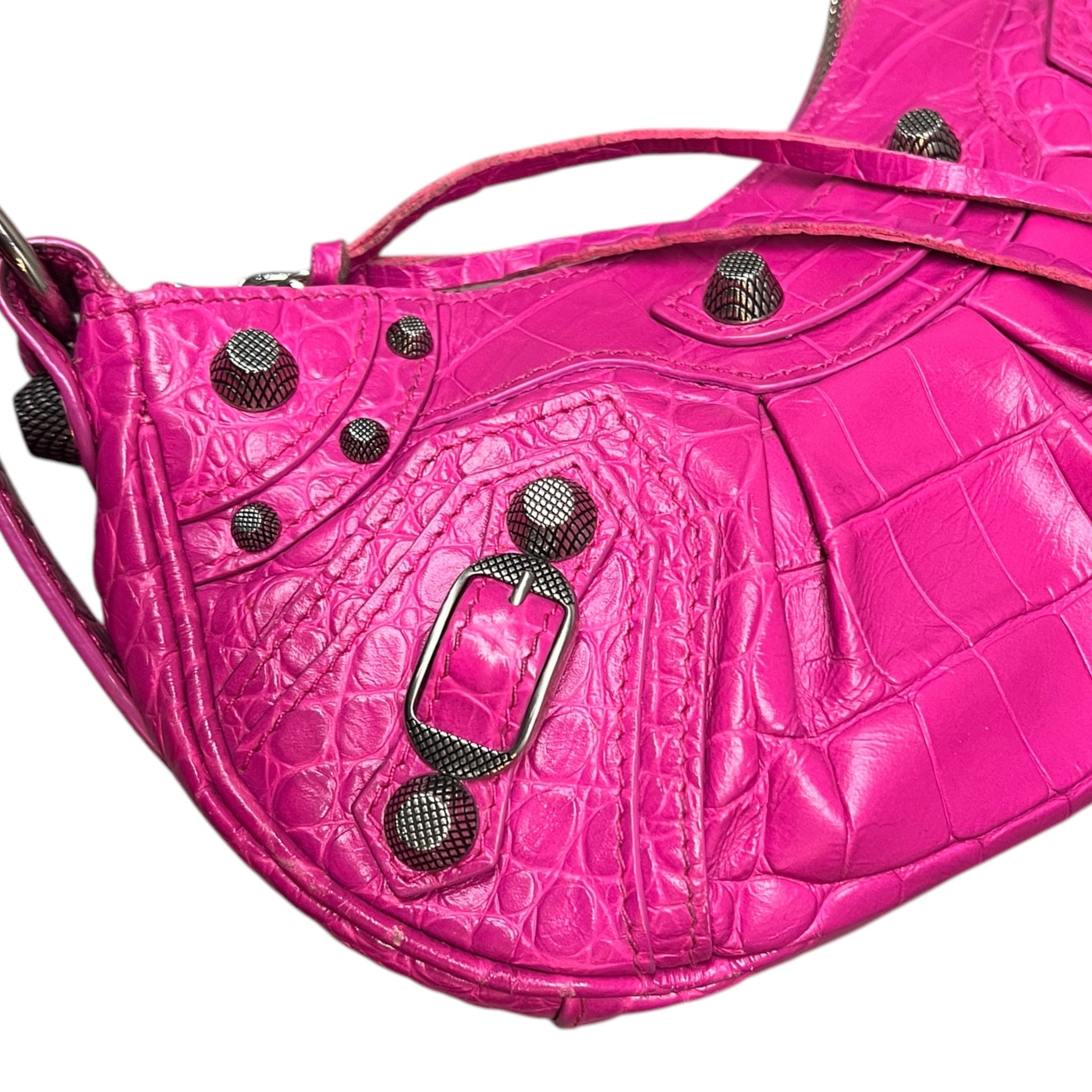 BALENCIAGA LE CAGOLE XS FUCSIA